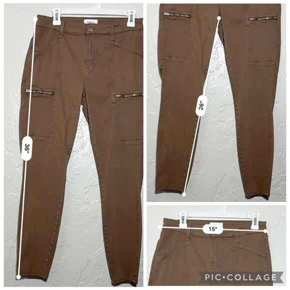 Pistola Hannah Cargo Skinny Pants in brown SZ 29 - Picture 7 of 8